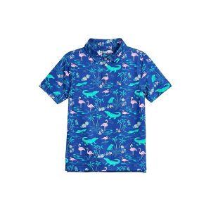 Chubbies Kids The Swamp And Circumstance Performance Polo (Big Kid)
