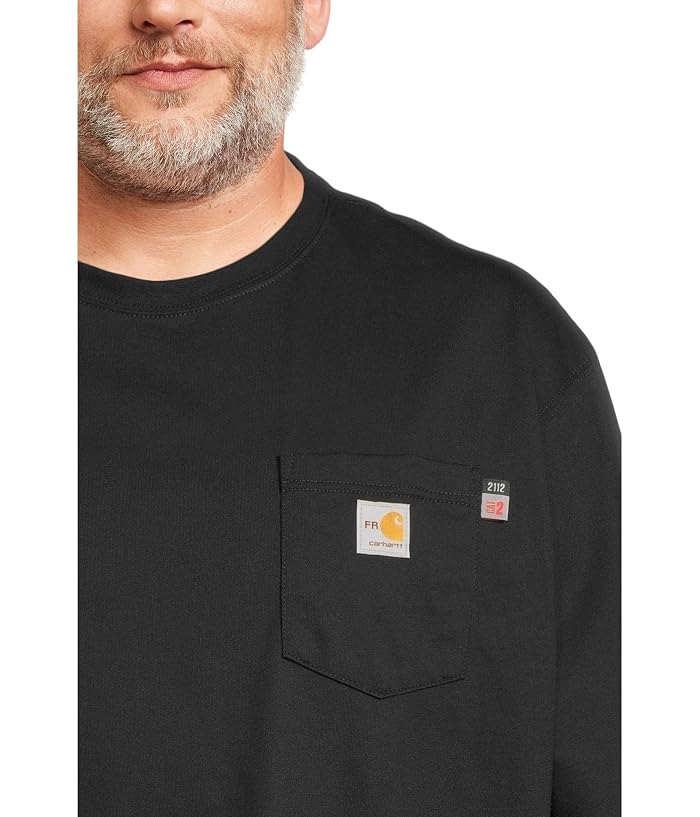 Carhartt Big & Tall Flame Resistant Force Loose Fit Midweight Long-Sleeve Pocket T-Shirt - Image 4