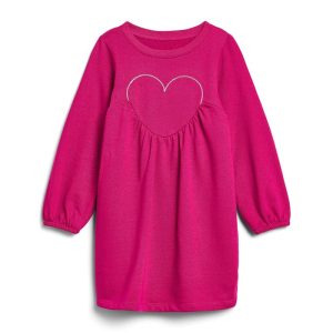 Hatley Kids Very Berry Heart Applique Dress (Toddler/Little Kid/Big Kid)