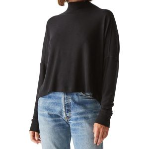 Michael Stars Frida Mock Neck Top