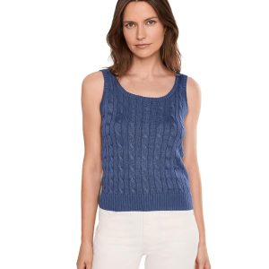 Lauren Ralph Lauren Cable Cotton-Blend Sleeveless Sweater