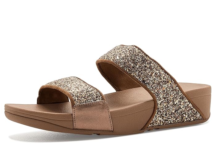 FitFlop Lulu Two-tone Glitter Two-bar Slides