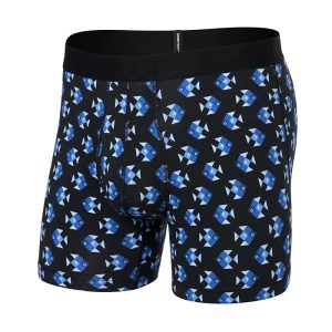 SAXX UNDERWEAR Droptemp Cooling Cotton Boxer Briefs Fly