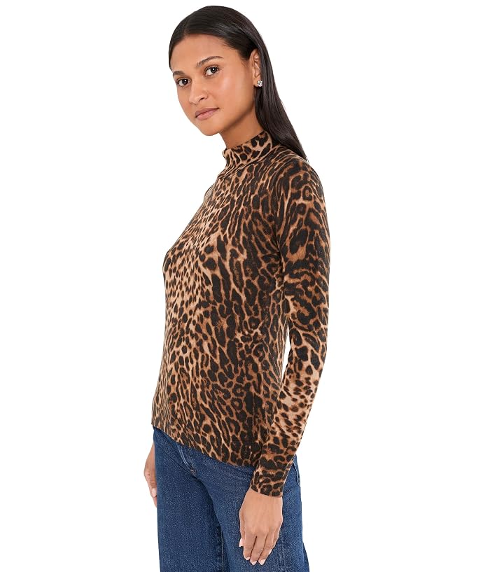 Lauren Ralph Lauren Ocelot-Print Mock Neck Sweater - Image 3