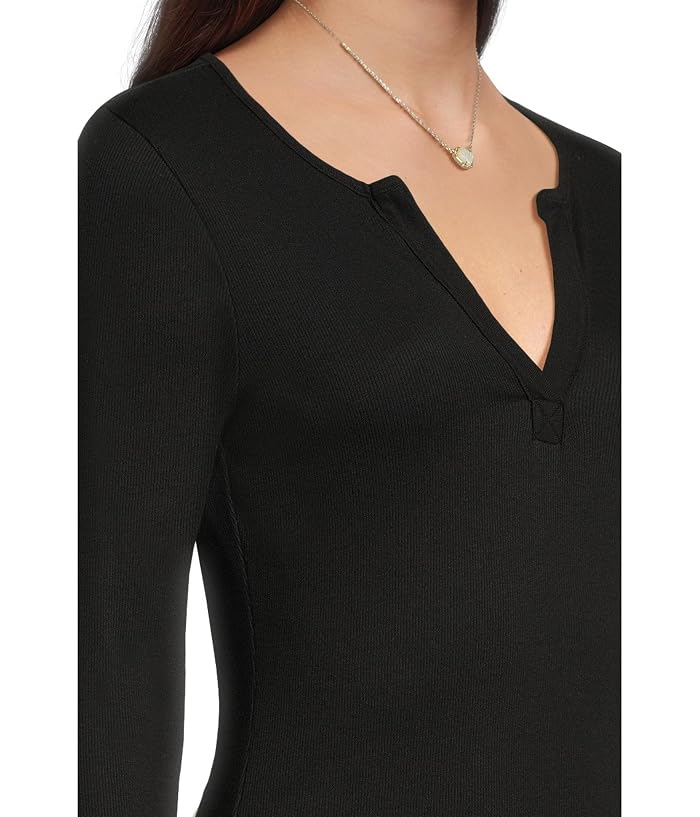 Michael Stars Salem Mixed Placket Henley - Image 4
