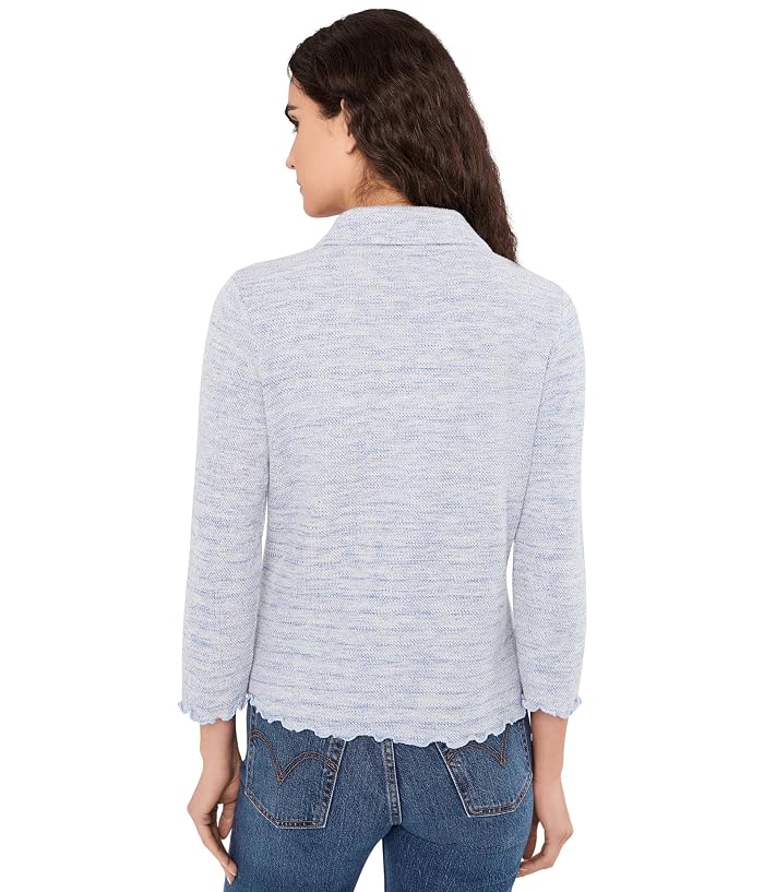 NIC+ZOE NZT Elbow Sleeve Spacedye Polo - Image 3