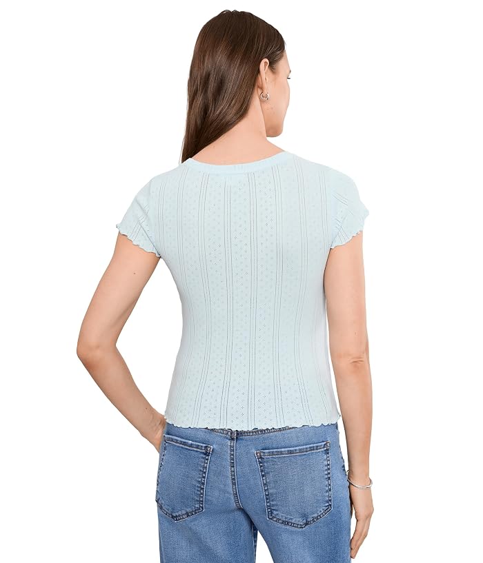 NIC+ZOE Pointelle Rib Georgia Tee - Image 4