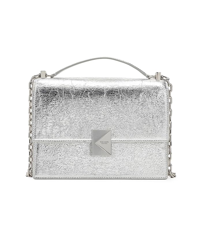 Kate Spade New York Deco Crinkle Metallic Leather Chain Shoulder