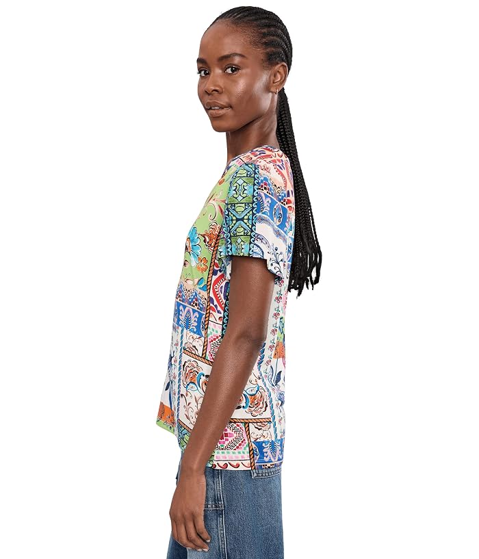 Johnny Was The Janie Favorite V-neck Flutter Sleeve Tee- Arme - Image 3