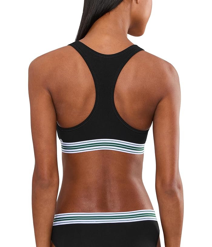Lacoste Contrast Band Stretch Cotton Bralette - Image 3