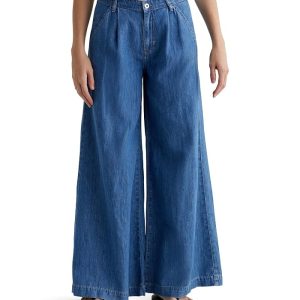 AG Jeans Melinda High-Rise Ultra Wide Palazzo Jeans in Catalina
