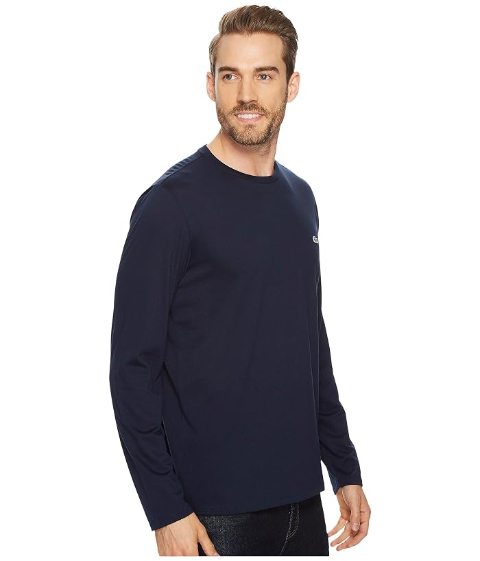 Lacoste Long Sleeve Pima Jersey Crew Neck T-Shirt - Image 4