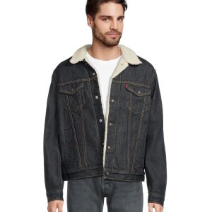 Levi's® Mens Relaxed Fit Plaid Trucker