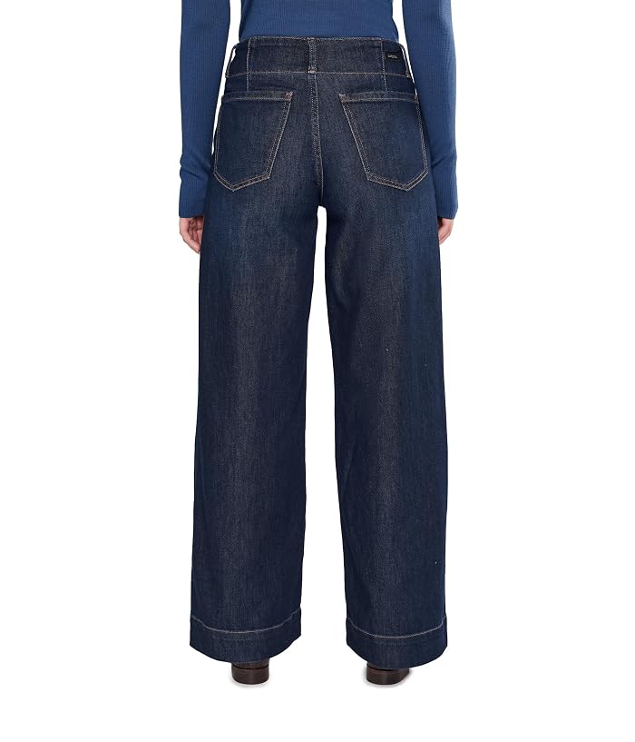 Liverpool Los Angeles Mid-Rise Patch Pocket Wide Leg Double Button Pants - Image 4