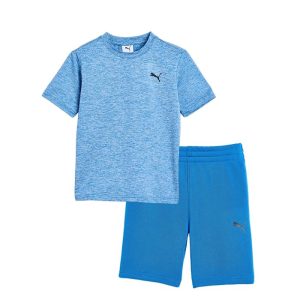 PUMA Kids Air Mesh T-Shirt & Fleece Short Set (Little Kid/Big Kid)