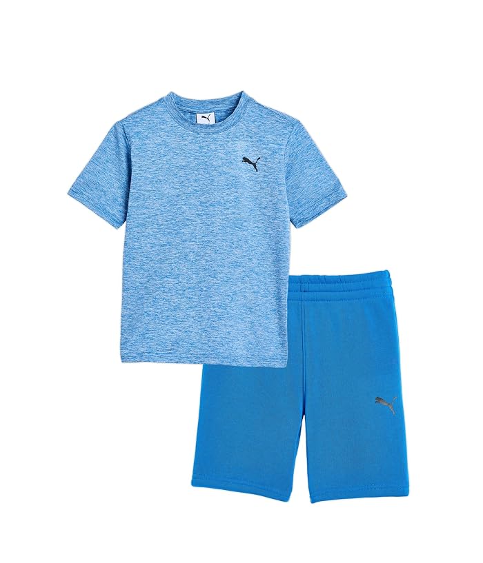 PUMA Kids Air Mesh T-Shirt & Fleece Short Set (Little Kid/Big Kid)