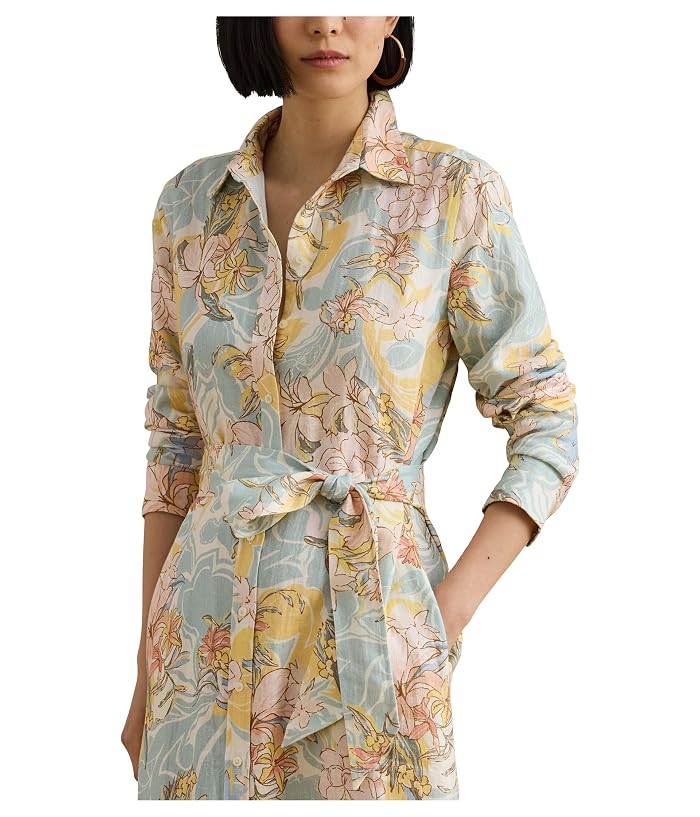 Lauren Ralph Lauren Floral Linen Shirtdress - Image 3