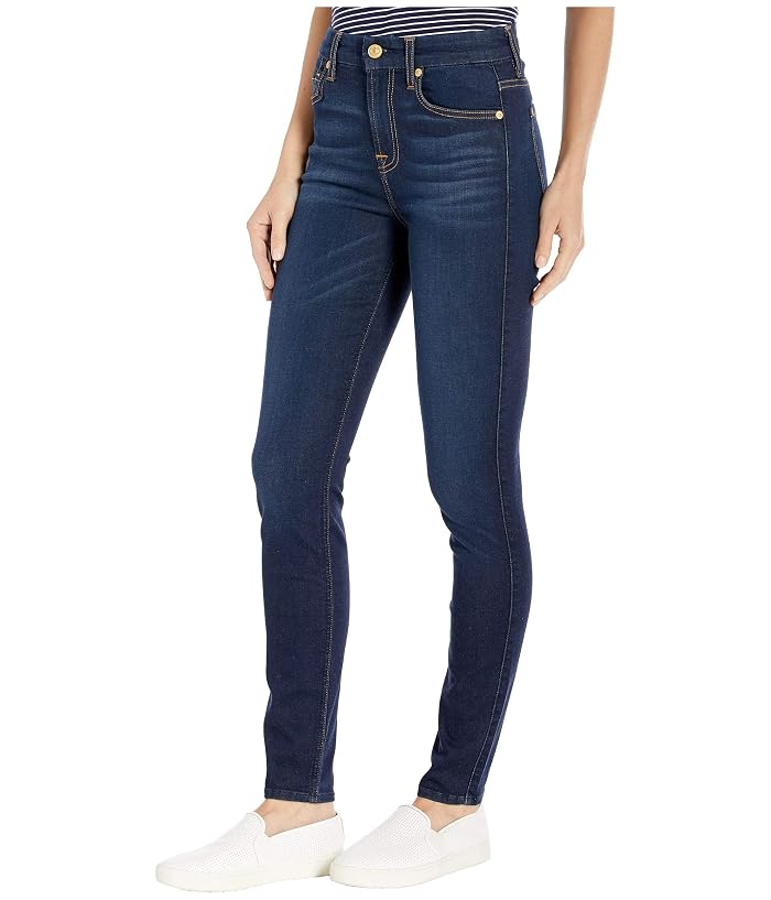 7 For All Mankind The High-Waist Ankle Skinny in Slim Illusion Tried & True - Image 2