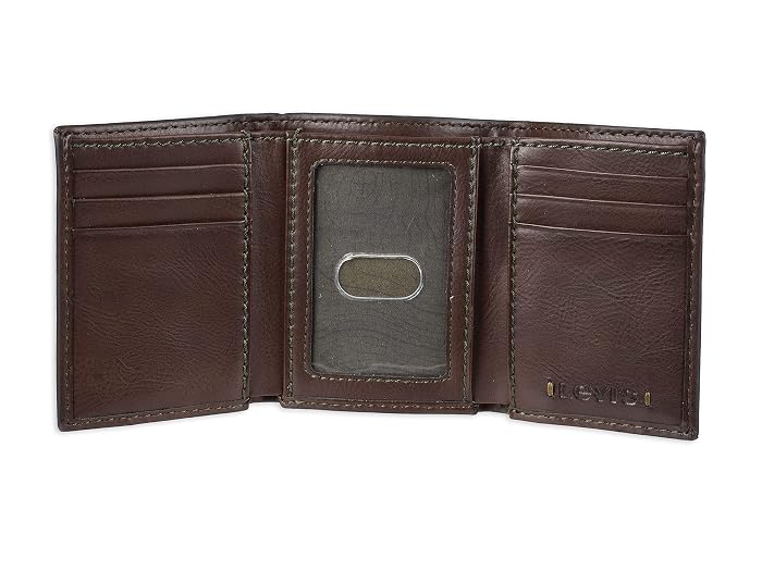 Levi's® Levi's Men's Trifold Wallet-Sleek and Slim Includes Id Window and Credit Card Holder - Image 4