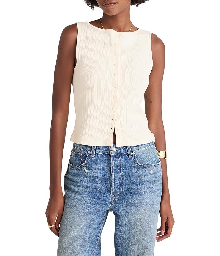 Madewell Ribbed Crewneck Shell Top