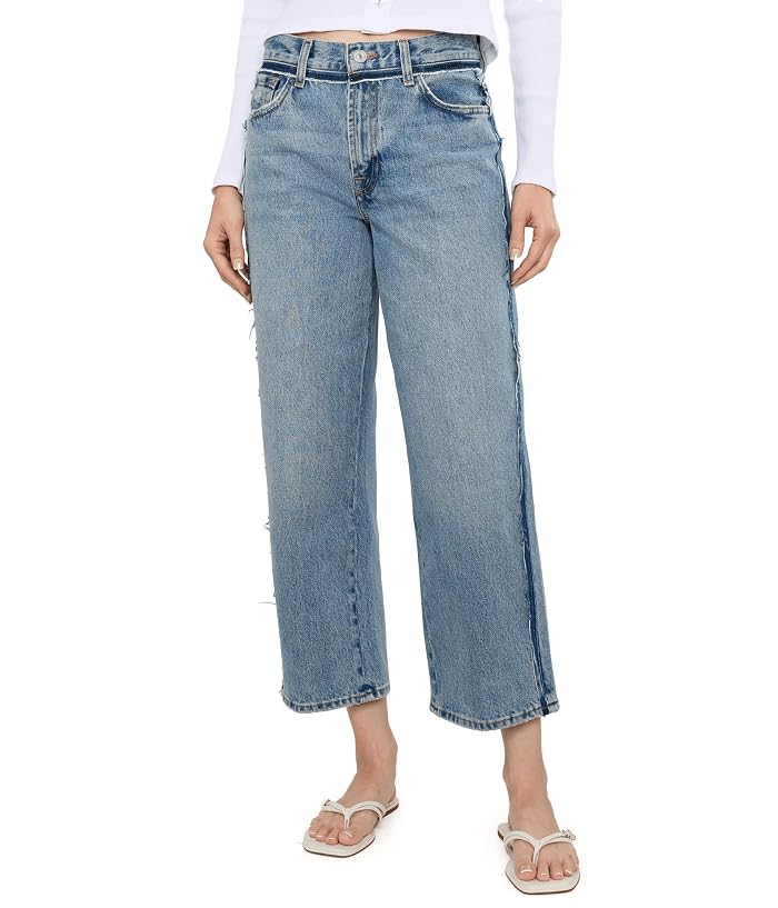 7 For All Mankind Stovepipe Straight Ankle in Sapphire Dust