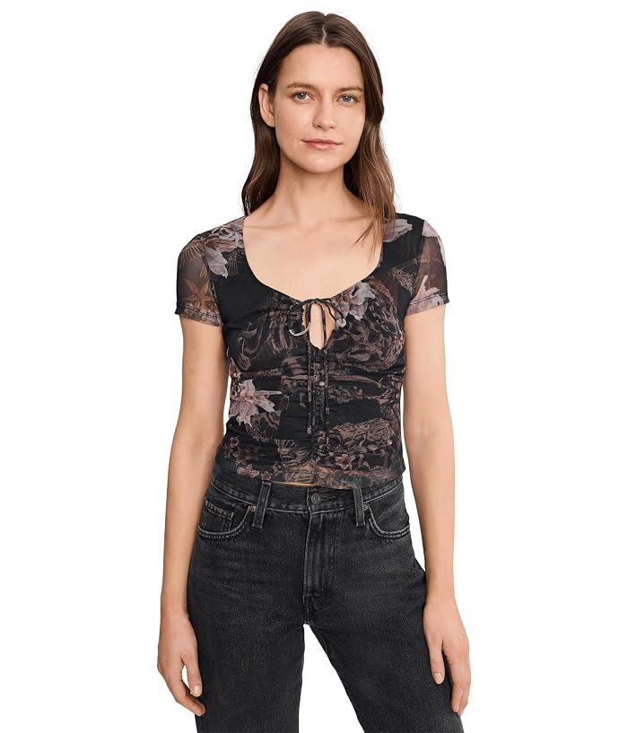 AllSaints Gabby Mesh Top