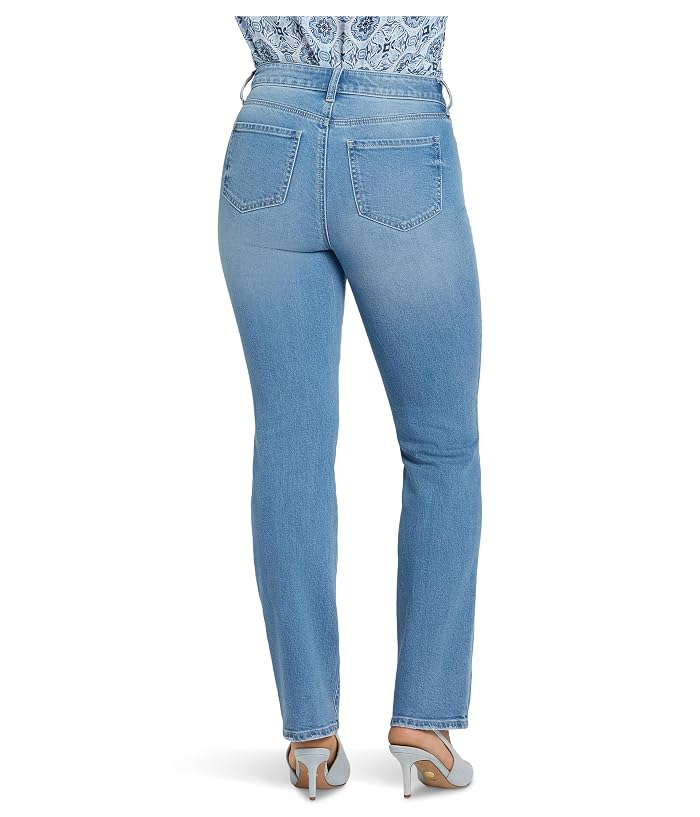 NYDJ High Rise Straight Jeans in Vista Lakes - Image 4