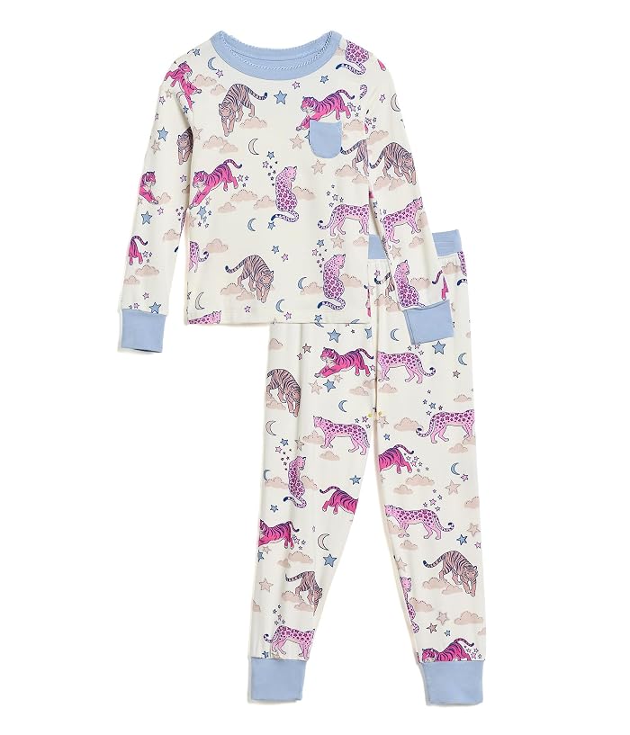 Hatley Kids Night Time Tigers Bamboo Pajama Set (Toddler/Little Kid/Big Kid) - Image 4