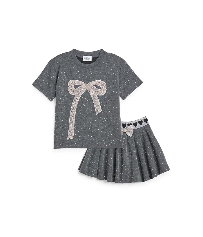 Lola and The Boys Sparkle Bow Charm Skirt Set (Toddler/Little Kid/Big Kid) - Image 4