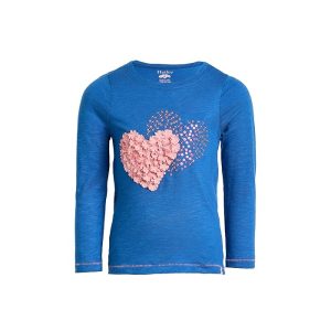 Hatley Kids Double Hearts Long Sleeve Graphic Tee (Toddler/Little Kid/Big Kid)
