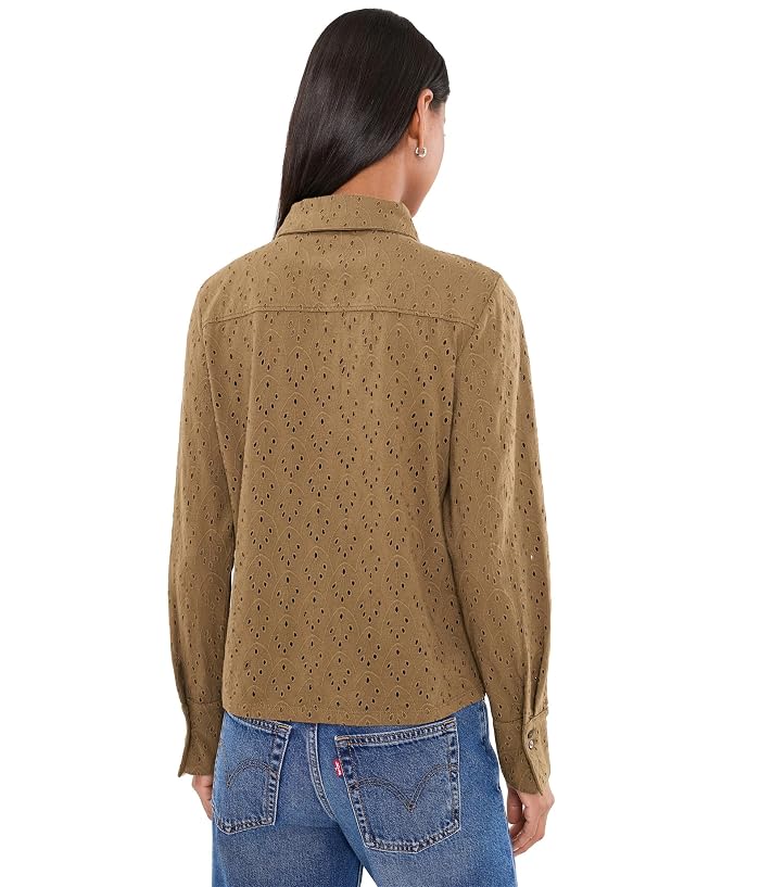 NIC+ZOE Knit Eyelet Pop On Top - Image 4