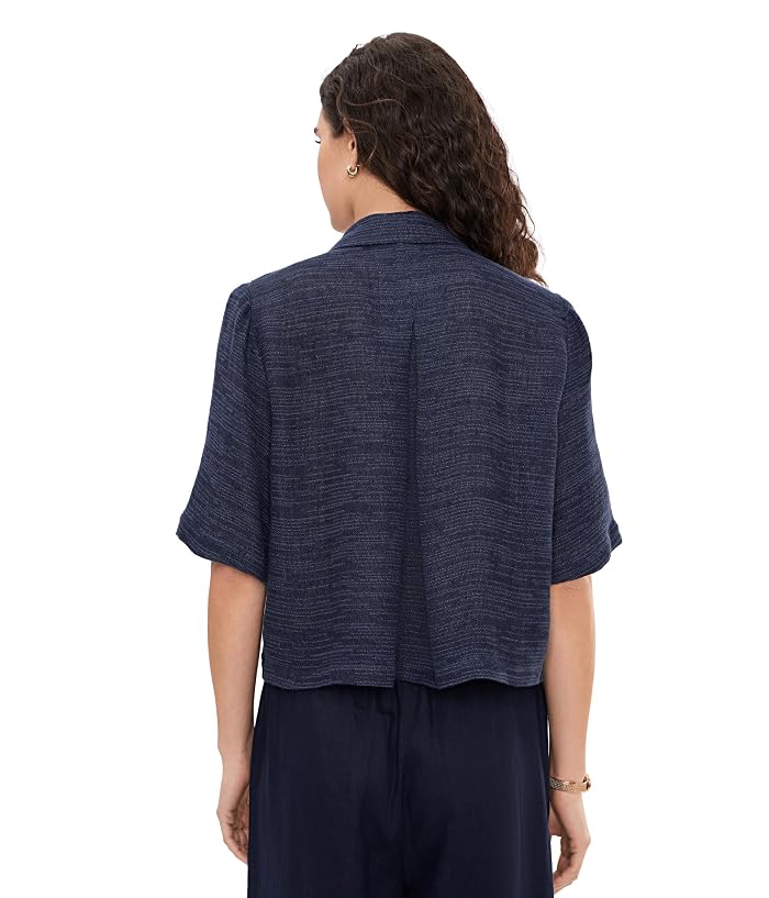 Eileen Fisher Linen Gauze Strata Classic Collar Shirt - Image 4