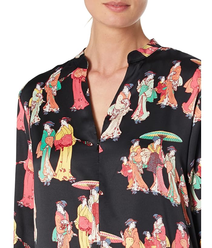 N by Natori Geisha Satin 52" Caftan - Image 3