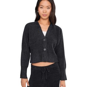 Barefoot Dreams CozyChic Lite® Cotton Ribbed Button Front Cardigan