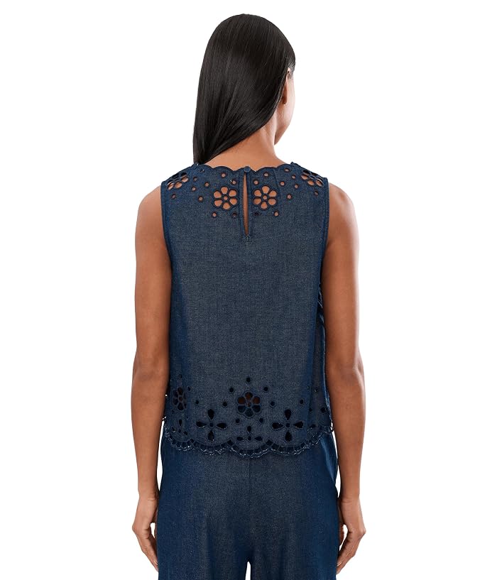 Madewell Denim Embroidered Shell Top - Image 4