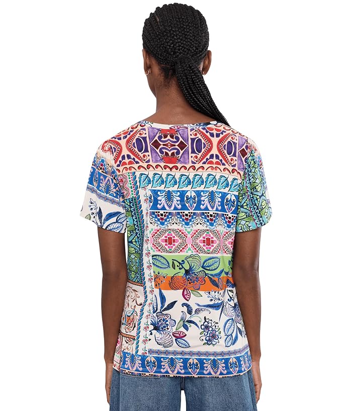 Johnny Was The Janie Favorite V-neck Flutter Sleeve Tee- Arme - Image 4