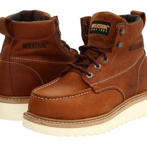 Wolverine Moc Toe Wedge Heel Steel Toe
