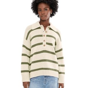 Faherty Sunwashed Cotton Polo Sweater