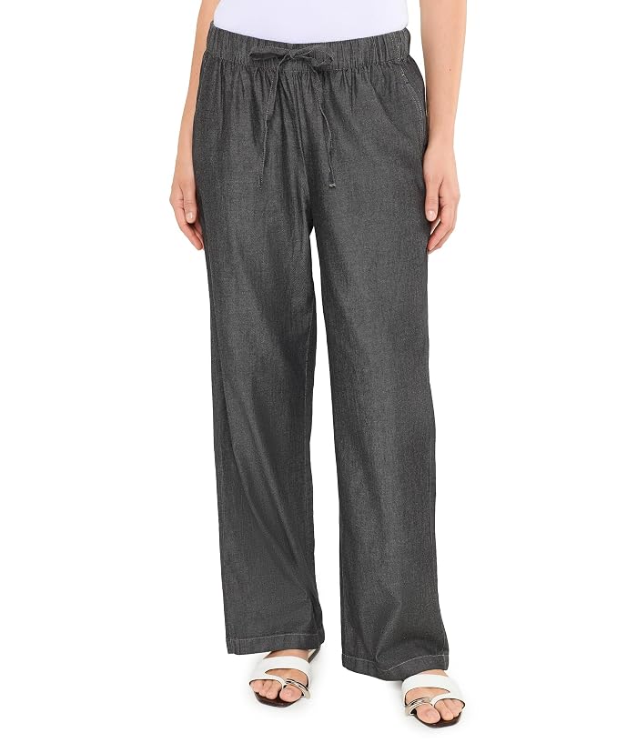 Eileen Fisher Airy Organic Cotton Twill Straight Full Length Pant