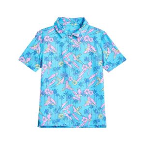 Chubbies Kids The Flock Party Performance Polo (Big Kid)
