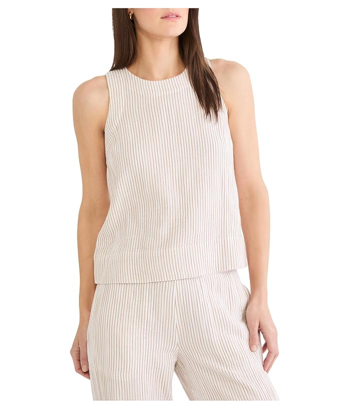 NIC+ZOE Petite Pinstripe Gauze Pop On Tank