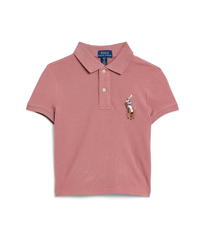 Polo Ralph Lauren Kids Boxy Big Pony Stretch Mesh Polo Shirt (Big Kid)