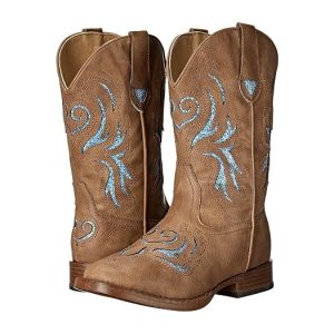 Roper Kids Glitter Breeze Square Toe Boots (Toddler/Little Kid)