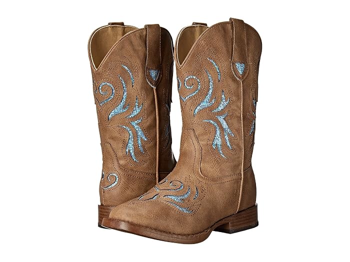 Roper Kids Glitter Breeze Square Toe Boots (Toddler/Little Kid)