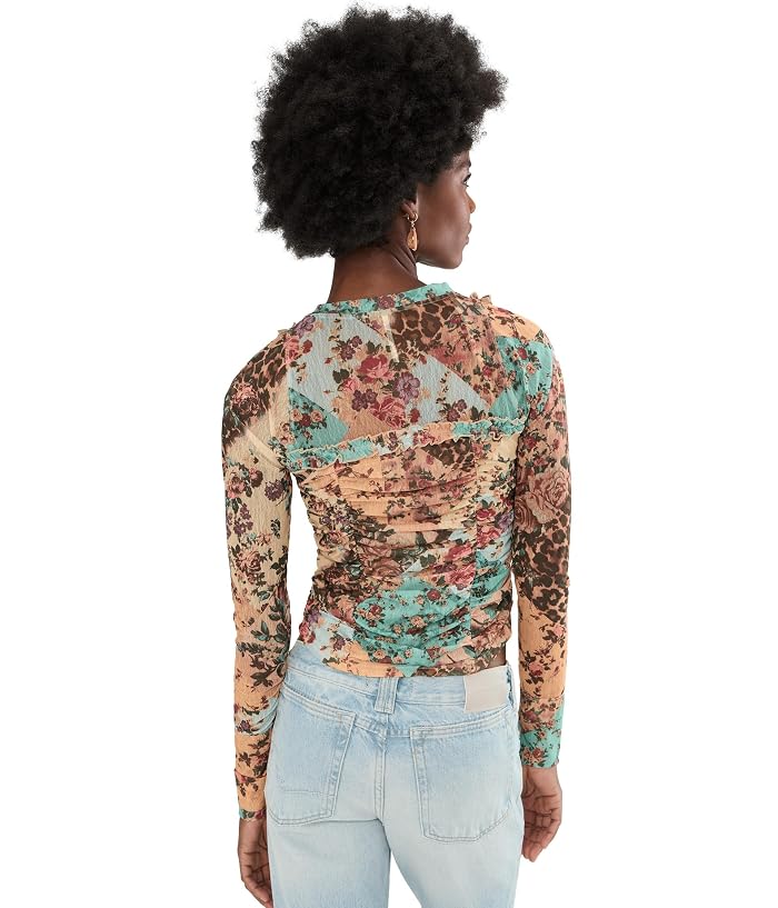 Free People Ariana Long Sleeve Ruched Top - Image 4