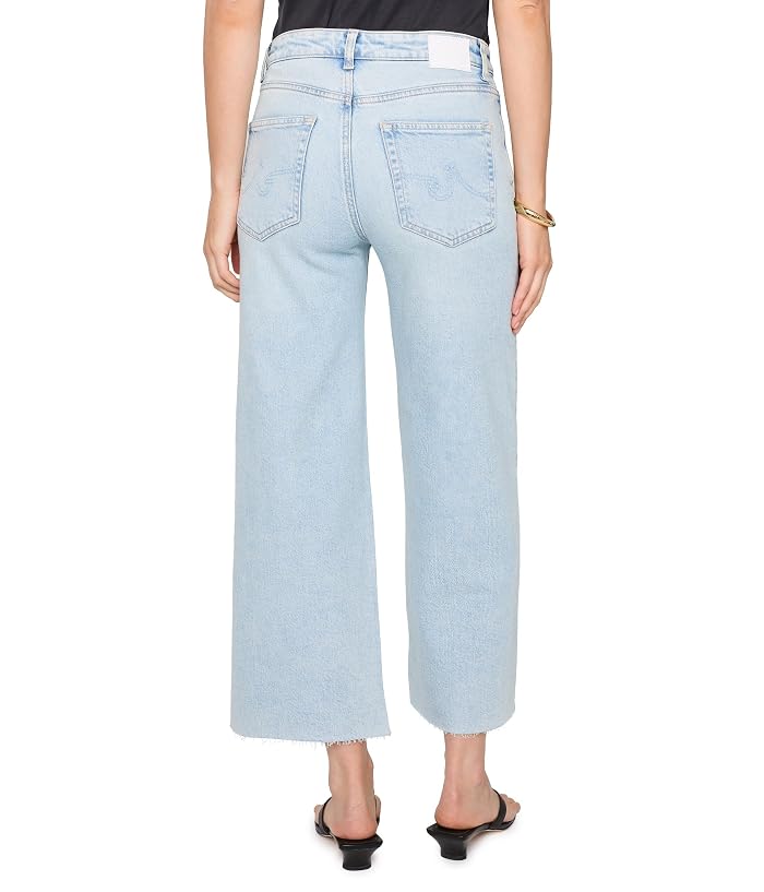 AG Jeans Saige Mid-Rise Wide Leg Crop in Harvest - Image 4