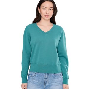 Mod-o-doc Long Sleeve Deep V-Neck Sweatshirt