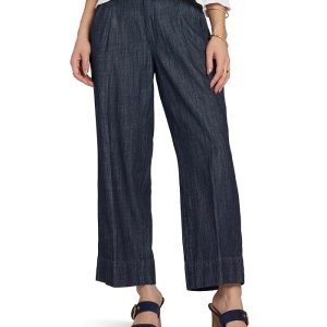 NYDJ Teresa Ankle Pleat Jeans in Dark Indigo