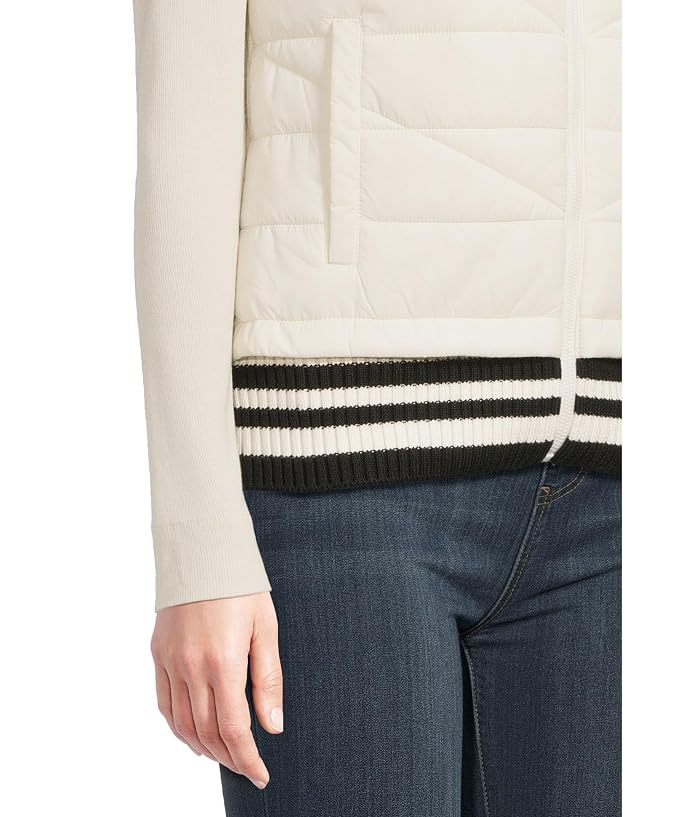 Liverpool Los Angeles Sleeveless Quilted Front Full Zip Sweater Vest - Image 4
