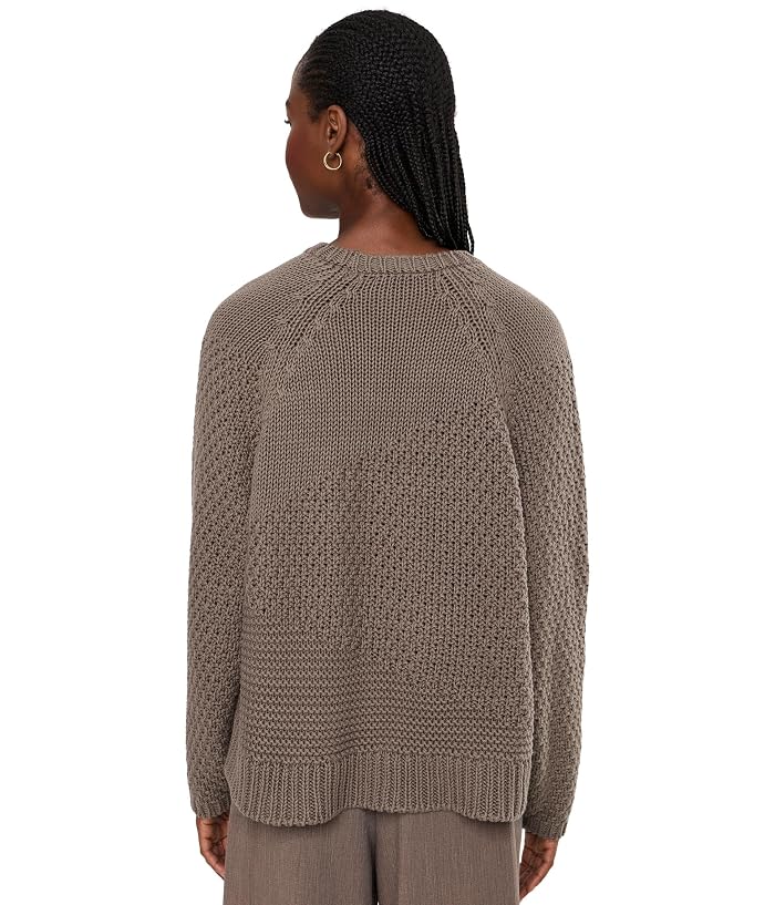 Eileen Fisher Peruvian Organic Cotton Cord Crew Neck Sweater - Image 4